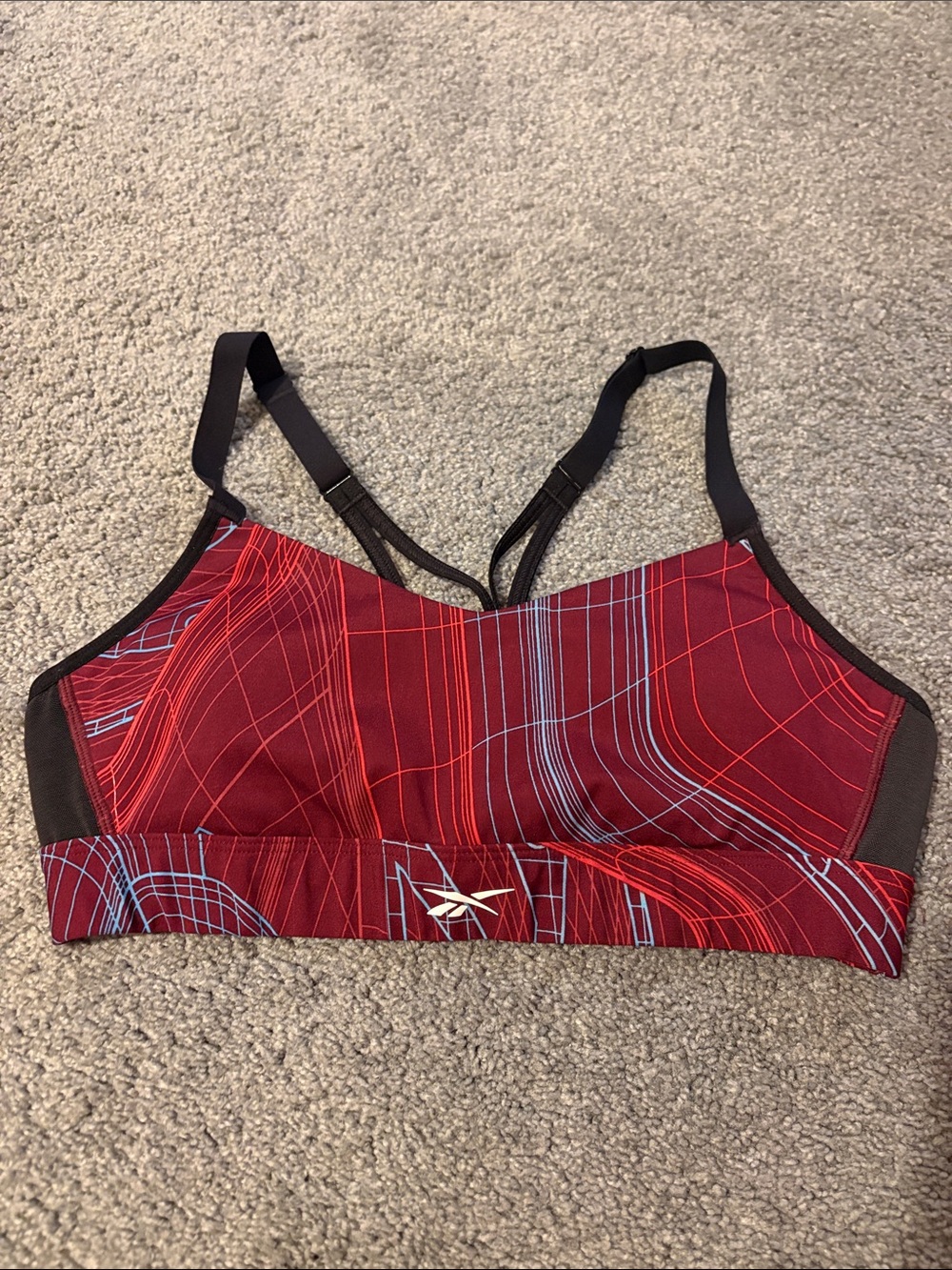 Colorful Reebok sports bra